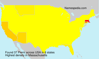 Surname Pierni in USA Surname Pierni in USA