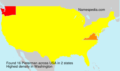 Surname Pieterman in USA Surname Pieterman in USA