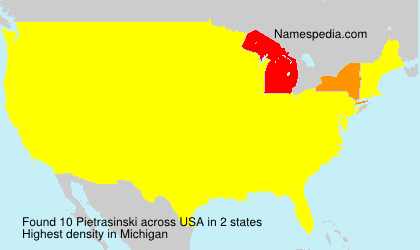 Surname Pietrasinski in USA Surname Pietrasinski in USA