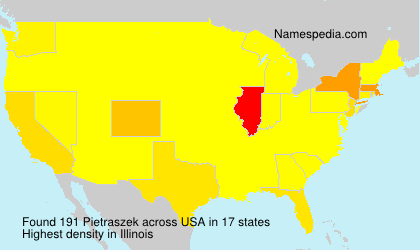 Surname Pietraszek in USA Surname Pietraszek in USA