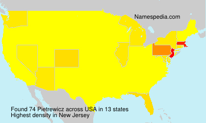 Surname Pietrewicz in USA Surname Pietrewicz in USA