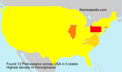 Surname Pietrusewicz in USA Surname Pietrusewicz in USA