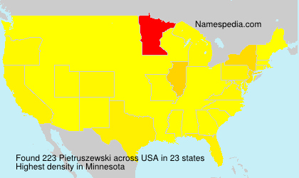 Surname Pietruszewski in USA Surname Pietruszewski in USA
