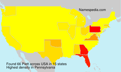Surname Piett in USA Surname Piett in USA