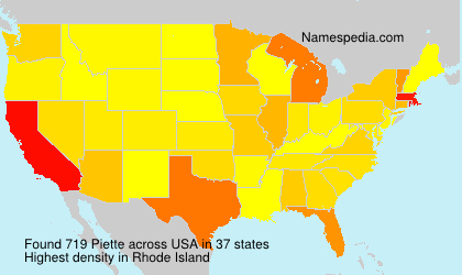 Surname Piette in USA Surname Piette in USA