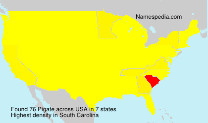 Surname Pigate in USA Surname Pigate in USA