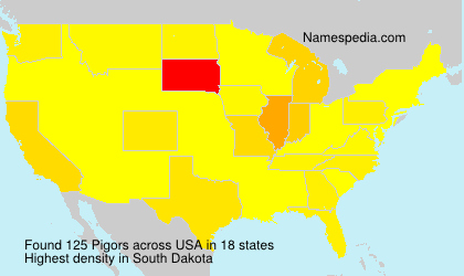 Surname Pigors in USA Surname Pigors in USA