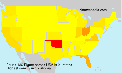 Surname Piguet in USA Surname Piguet in USA
