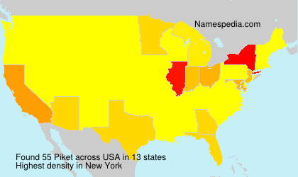 Surname Piket in USA Surname Piket in USA
