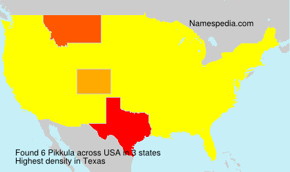 Surname Pikkula in USA Surname Pikkula in USA