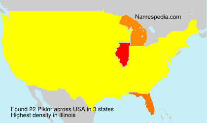 Surname Piklor in USA Surname Piklor in USA