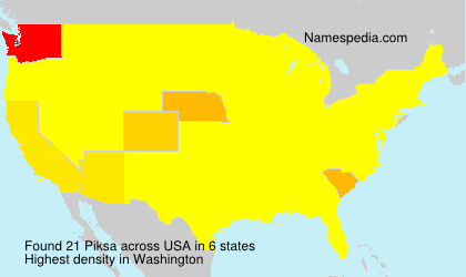 Surname Piksa in USA Surname Piksa in USA