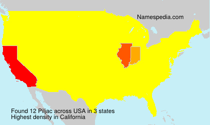 Surname Piljac in USA Surname Piljac in USA