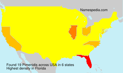 Surname Pimenidis in USA Surname Pimenidis in USA
