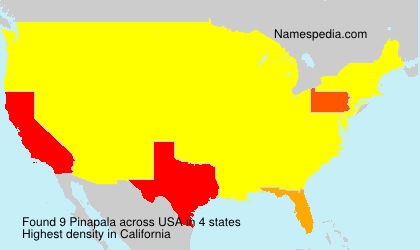 Surname Pinapala in USA Surname Pinapala in USA