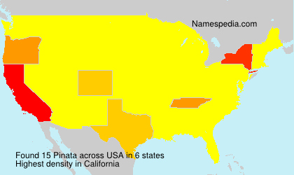 Surname Pinata in USA Surname Pinata in USA