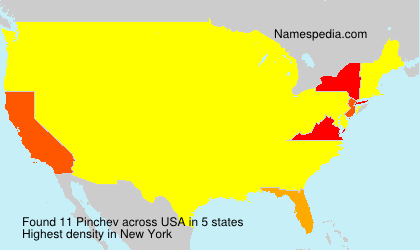 Surname Pinchev in USA Surname Pinchev in USA