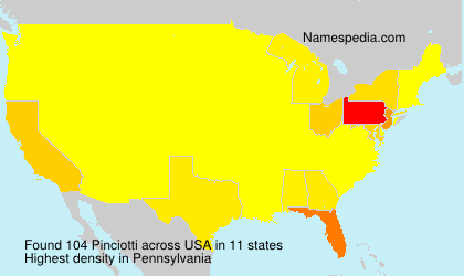Surname Pinciotti in USA Surname Pinciotti in USA