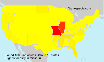 Surname Pind in USA Surname Pind in USA