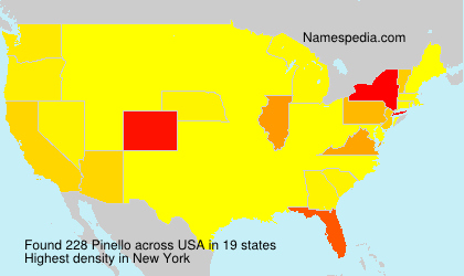 Surname Pinello in USA Surname Pinello in USA