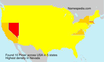 Surname Pinier in USA Surname Pinier in USA