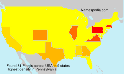 Surname Pinigis in USA Surname Pinigis in USA