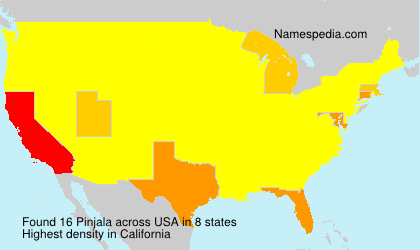 Surname Pinjala in USA Surname Pinjala in USA