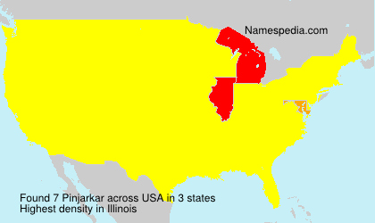 Surname Pinjarkar in USA Surname Pinjarkar in USA