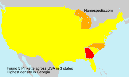 Surname Pinkette in USA Surname Pinkette in USA