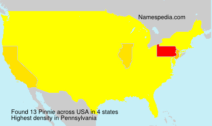 Surname Pinnie in USA Surname Pinnie in USA