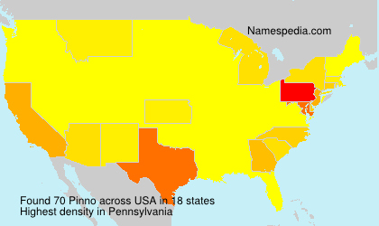 Surname Pinno in USA