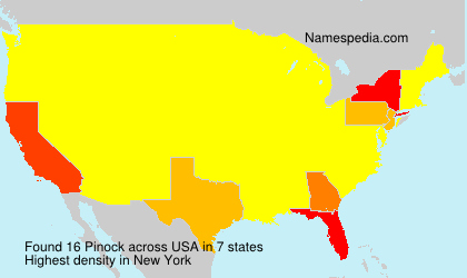 Surname Pinock in USA Surname Pinock in USA