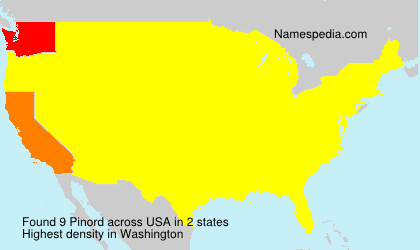 Surname Pinord in USA Surname Pinord in USA