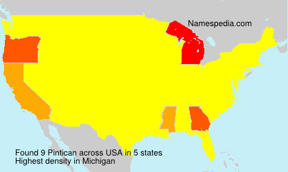 Surname Pintican in USA Surname Pintican in USA