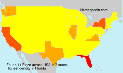 Surname Pinzo in USA Surname Pinzo in USA