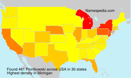 Surname Piontkowski in USA Surname Piontkowski in USA