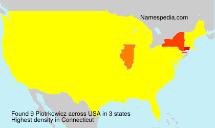 Surname Piotrkowicz in USA