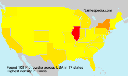 Surname Piotrowska in USA Surname Piotrowska in USA