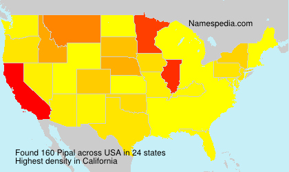 Surname Pipal in USA Surname Pipal in USA
