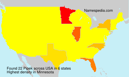 Surname Pipek in USA Surname Pipek in USA