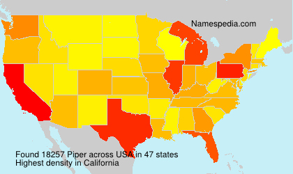 Surname Piper in USA Surname Piper in USA