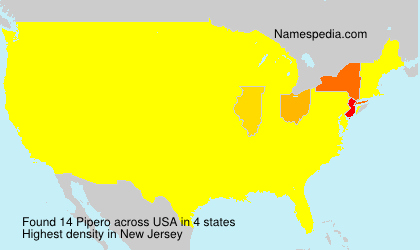 Surname Pipero in USA Surname Pipero in USA