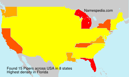 Surname Pipers in USA Surname Pipers in USA