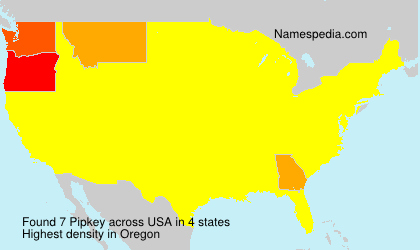Surname Pipkey in USA Surname Pipkey in USA