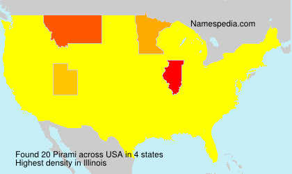 Surname Pirami in USA Surname Pirami in USA
