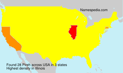 Surname Pireh in USA Surname Pireh in USA