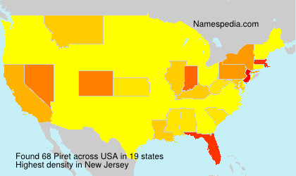 Surname Piret in USA Surname Piret in USA
