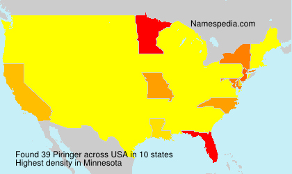 Surname Piringer in USA Surname Piringer in USA