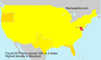 Surname Pirisino in USA Surname Pirisino in USA