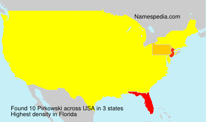 Surname Pirkowski in USA Surname Pirkowski in USA